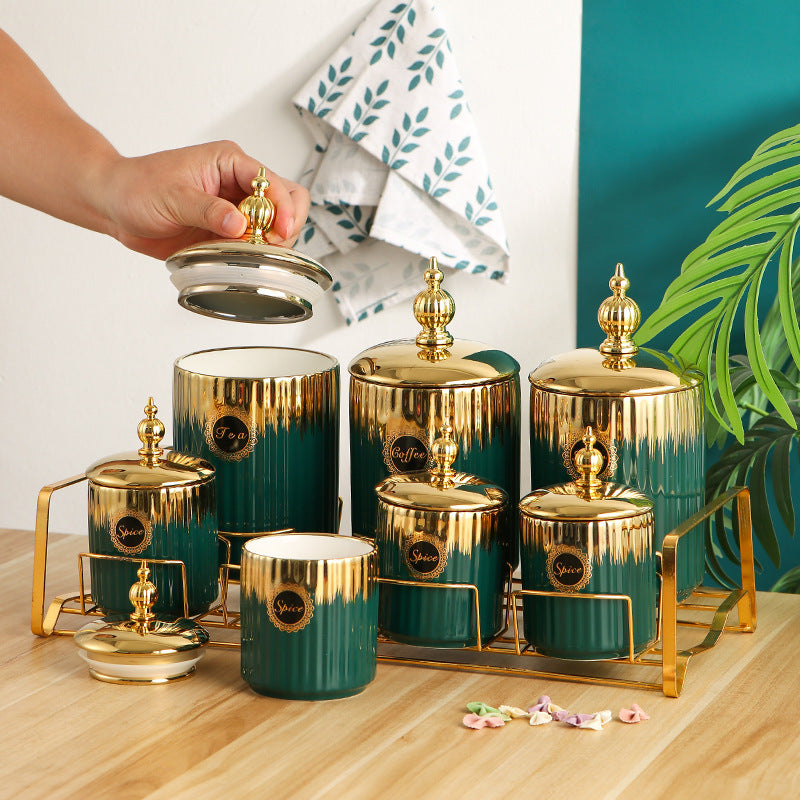 Ceramic Storage Tank Kitchen Decoration Storage