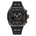 Barrel-shaped Waterproof Multifunctional Alarm Clock Student Sports Watch