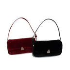 Retro Armpit Fashionable Shoulder Plush Bag