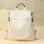 Womens Travel Commuter All-Match Simple Backpack Premium Textured Shoulder Bag