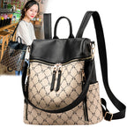 Anti-Theft Backpack Women'S Bag, All-Match Bag, Fashion College Style Wide Band Single