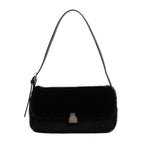 Retro Armpit Fashionable Shoulder Plush Bag