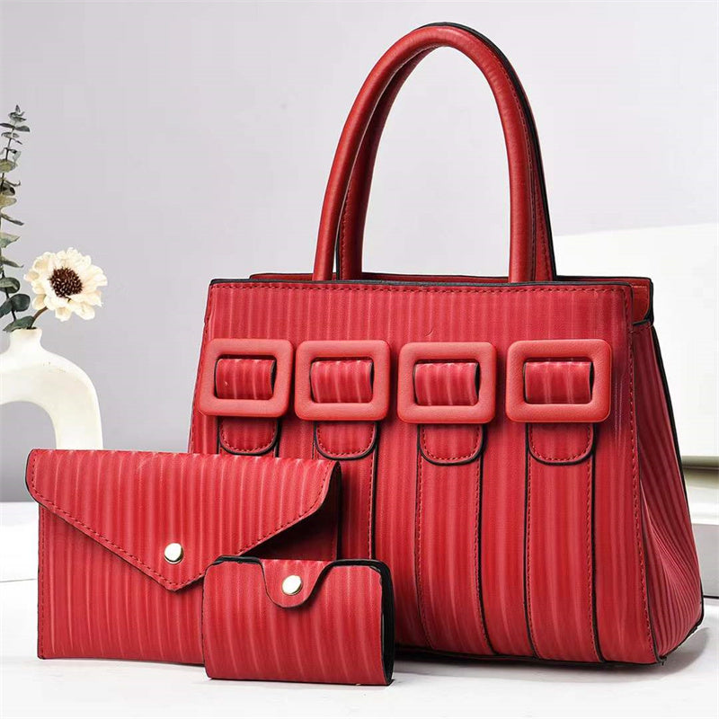 Three-Piece Sets Large Capacity Tote Woman Handbag