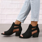 Women's Buckle High Heel Sandals