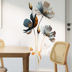 Simulated 3D Relief Texture Flower Children's Bedroom Home Decor Wall Sticker
