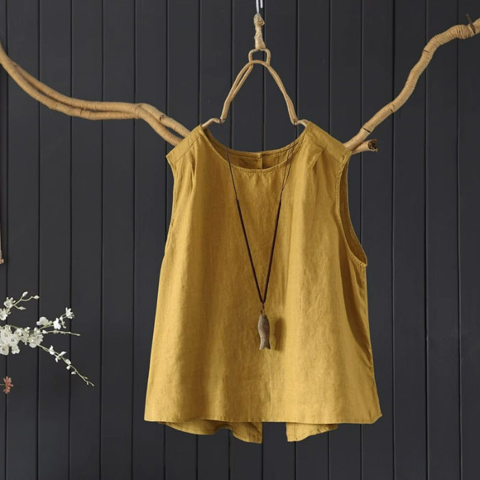 Front And Back Wearable Vest Women's Loose Casual Sleeveless Top