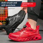 Mens Impact-resistant Puncture-proof  Breathable Deodorizing Work Shoes