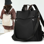 Womens Travel Commuter All-Match Simple Backpack Premium Textured Shoulder Bag
