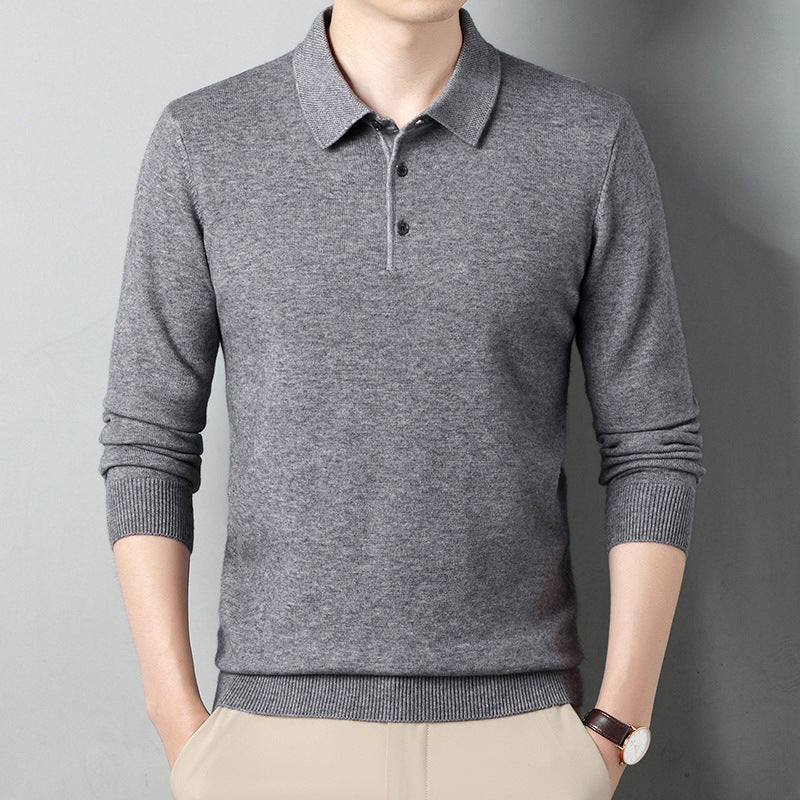 Winter Wool Lapel Long Sleeve Men