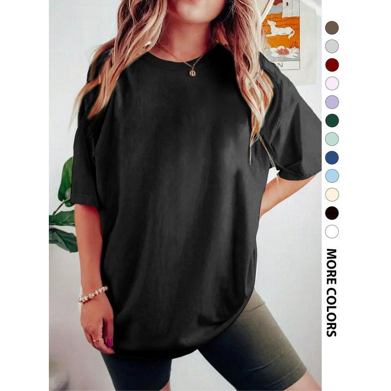 Women's Cross Heart Print Round Neck Tee Graphic Tees T-shirt