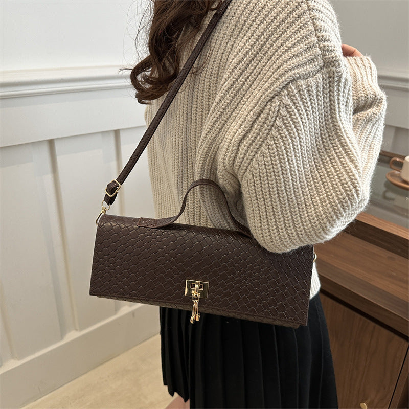 Solid-color Minimalist Versatile And Premium-feel Crossbody Bag For Women