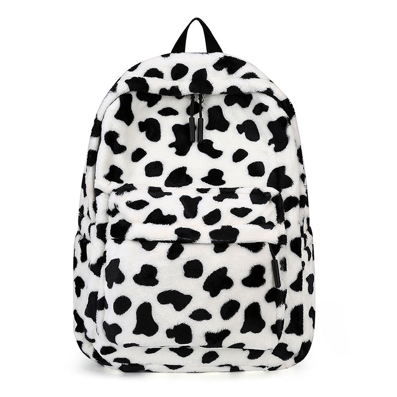 Fall Cute Backpack Student Casual Plush