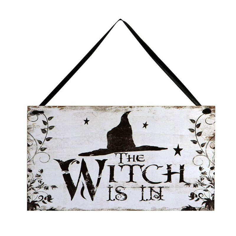 Halloween Witch Vintage Wooden Kitchen Decoration