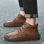 Men's Retro Casual Velvet Warm Cotton Shoes