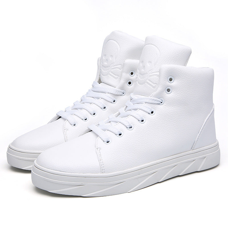 British Style Sports Casual Sneakers Large Size Men's High-top Shoes