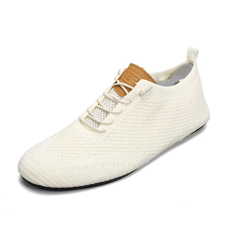 YRZL Men's Summer Mesh Thin Bottom New Style Breathable Non-Slip Casual Walking Slippers Lightweight Driving Shoes for Men