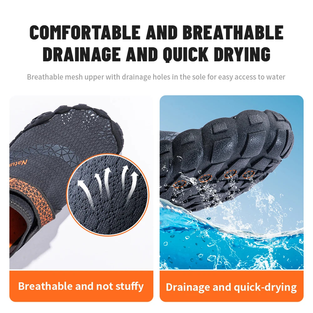 Naturehike Wading Shoes Men Women Quick-Dry Aqua Shoes Upstream Shoes Antiskid Sports Shoes Wearproof Beach Barefoot Sneakers