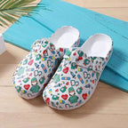 A Pair of Summer Women's Closed-Toe Slippers, Doctor Shoes, Nurse Shoes, Home Bathroom Non-Slip, Wear-Resistant, Breathable, Simple and Stylish Closed-Toe Sandals
