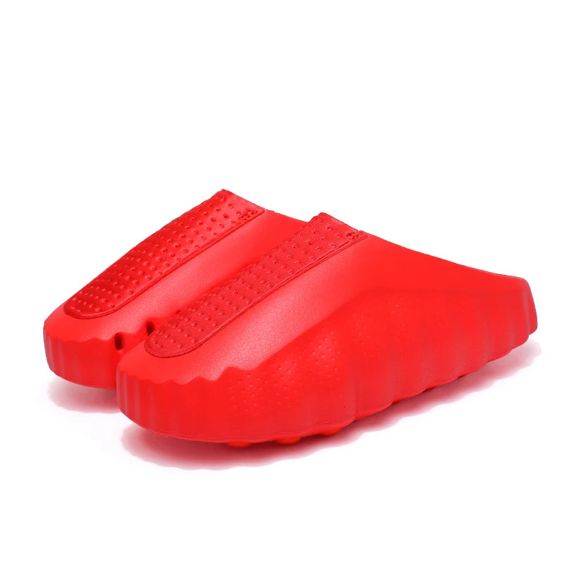 New Men Summer Sandals  Baotou for Men and Women Anti Slip Beach Shoes Outdoor Water Wading Shoes Slippers Men