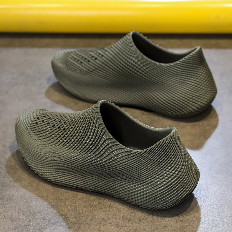 Men's Shoes Outdoor Summer New Thick Soles Breathable Sea Shoes Barefoot Skin Non-slip Beach Wading River Shoes