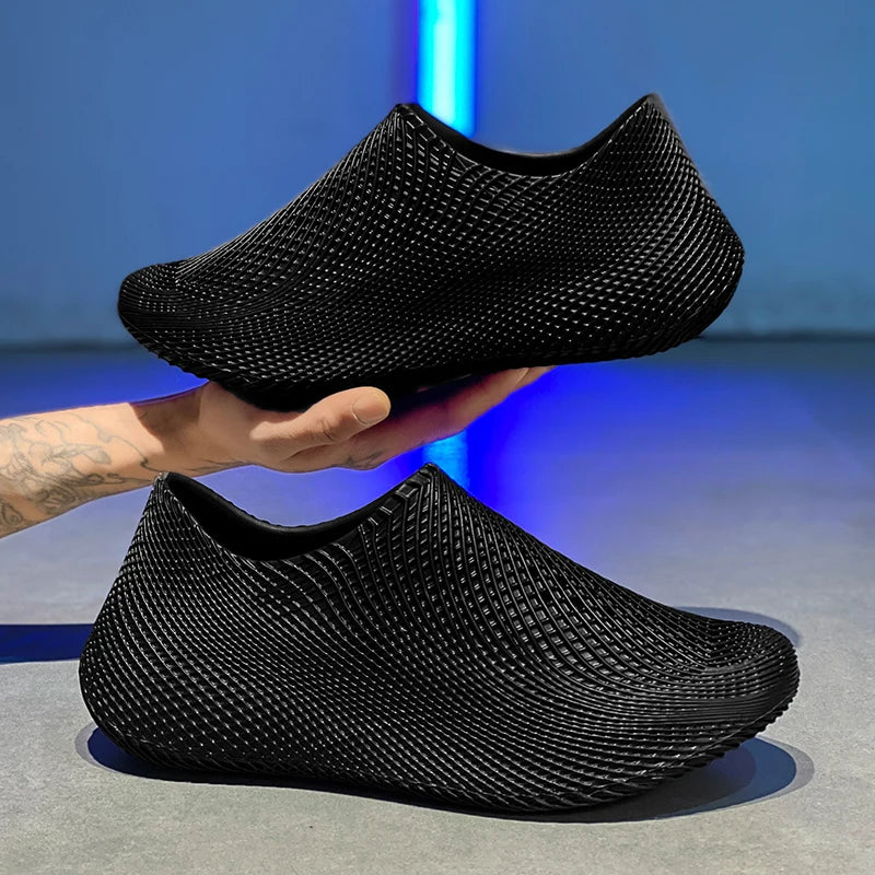 Men's Shoes Outdoor Summer New Thick Soles Breathable Sea Shoes Barefoot Skin Non-slip Beach Wading River Shoes