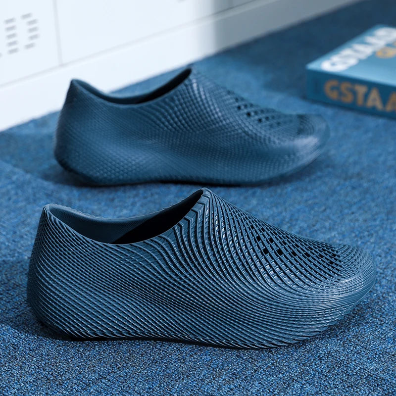 Men's Shoes Outdoor Summer New Thick Soles Breathable Sea Shoes Barefoot Skin Non-slip Beach Wading River Shoes