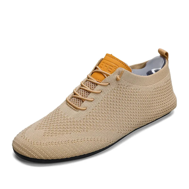 YRZL Men's Summer Mesh Thin Bottom New Style Breathable Non-Slip Casual Walking Slippers Lightweight Driving Shoes for Men