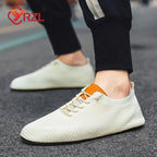 YRZL Men's Summer Mesh Thin Bottom New Style Breathable Non-Slip Casual Walking Slippers Lightweight Driving Shoes for Men