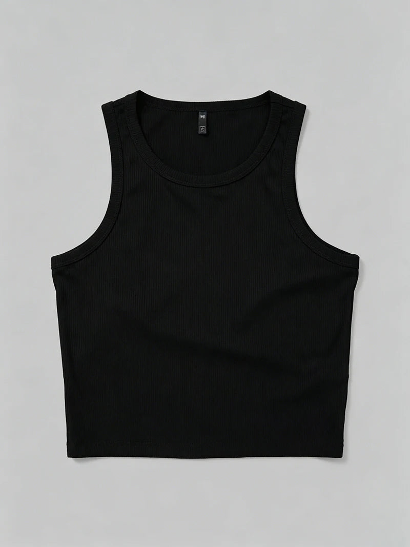 Summer Y2K Push-Up Tank Top Seamless Sporty Sexy Corset Style Casual Women's Mallas Top