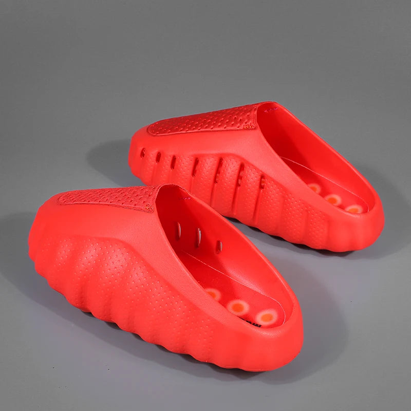 New Men Summer Sandals  Baotou for Men and Women Anti Slip Beach Shoes Outdoor Water Wading Shoes Slippers Men