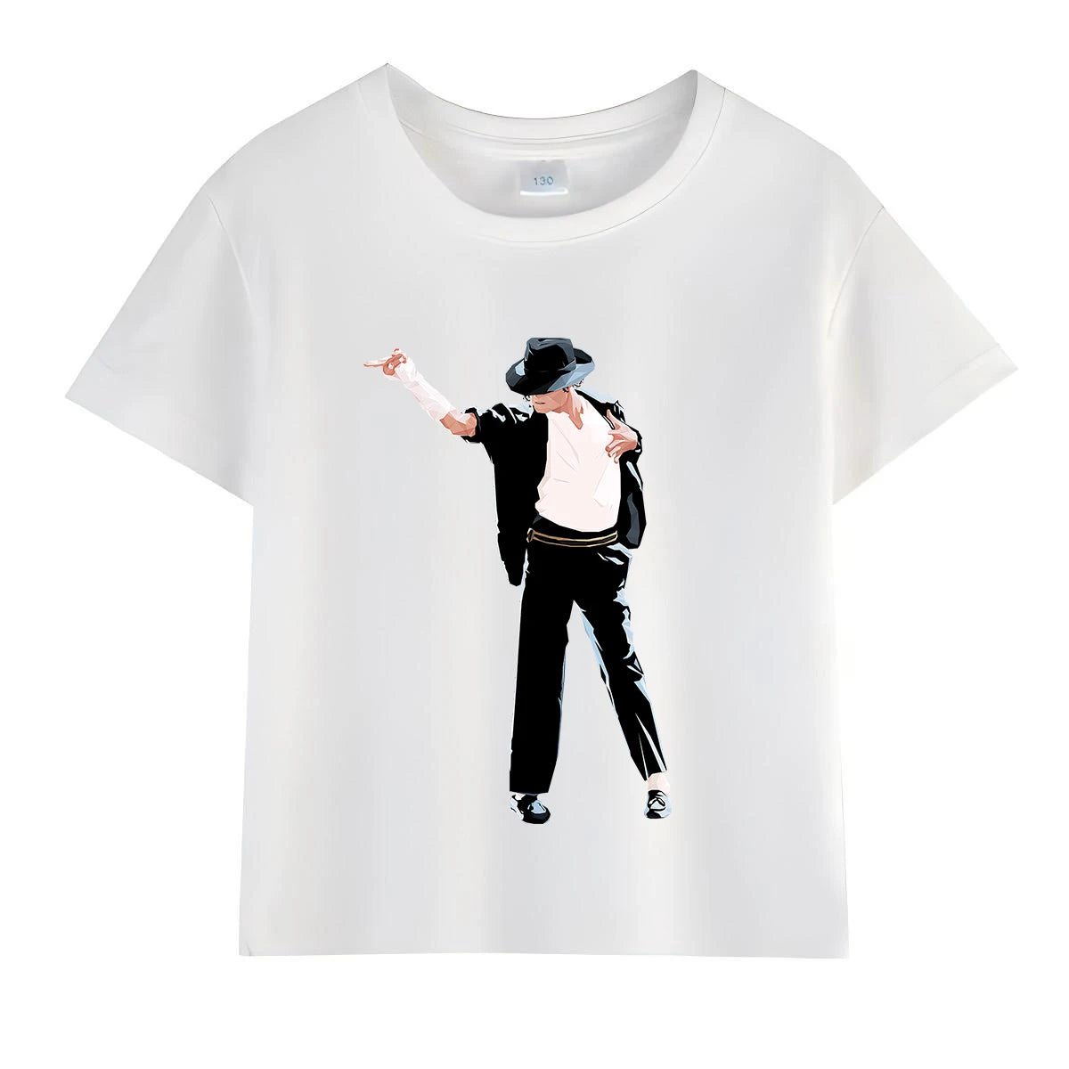 Michael Jackson Kids Rock N Roll T-Shirt Cotton Summer Tee