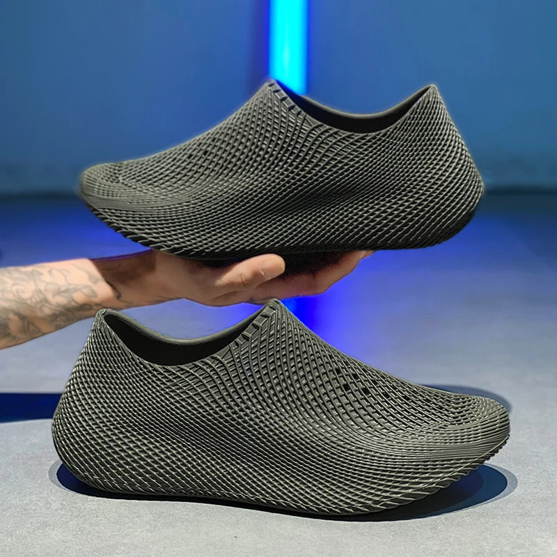 Men's Shoes Outdoor Summer New Thick Soles Breathable Sea Shoes Barefoot Skin Non-slip Beach Wading River Shoes