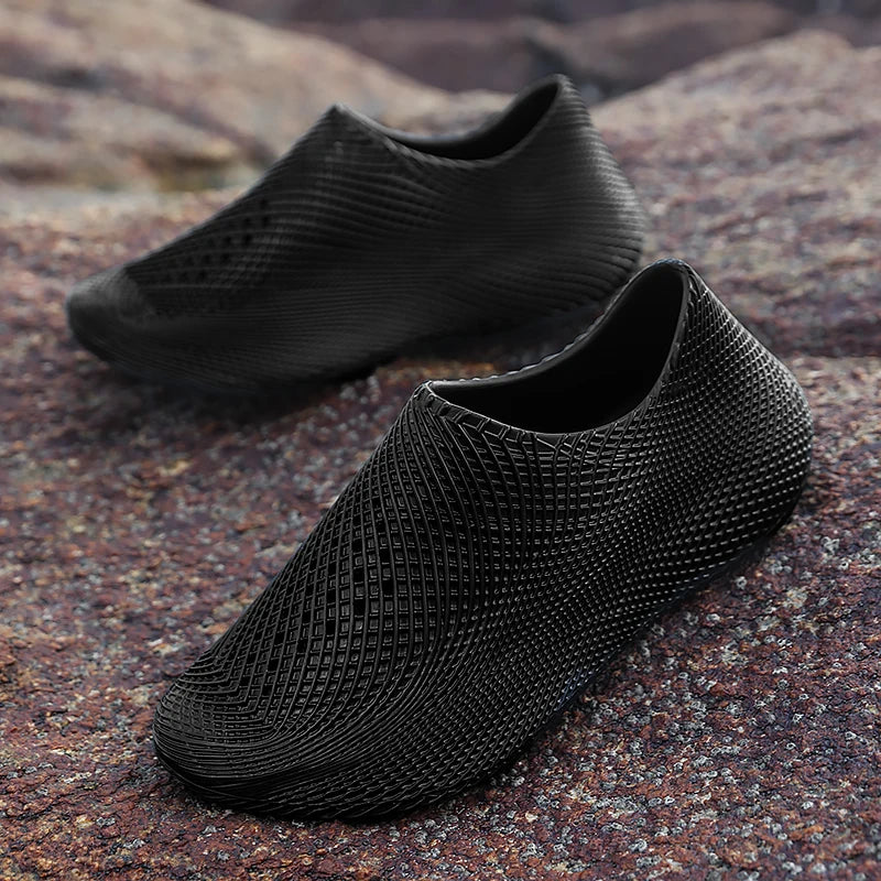 Men's Shoes Outdoor Summer New Thick Soles Breathable Sea Shoes Barefoot Skin Non-slip Beach Wading River Shoes