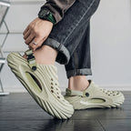 New Couple Models Hole Shoes Summer Women's Sandals Beach Lightweight Men's Slippers Baotou Waterproof Sandals Slippers Men