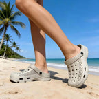 Men's High-End Color-Blocked Clogs, Soft-Soled Beach Shoes for Men and Women, Summer Non-Slip and Breathable