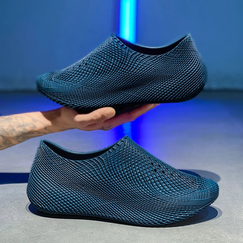 Men's Shoes Outdoor Summer New Thick Soles Breathable Sea Shoes Barefoot Skin Non-slip Beach Wading River Shoes