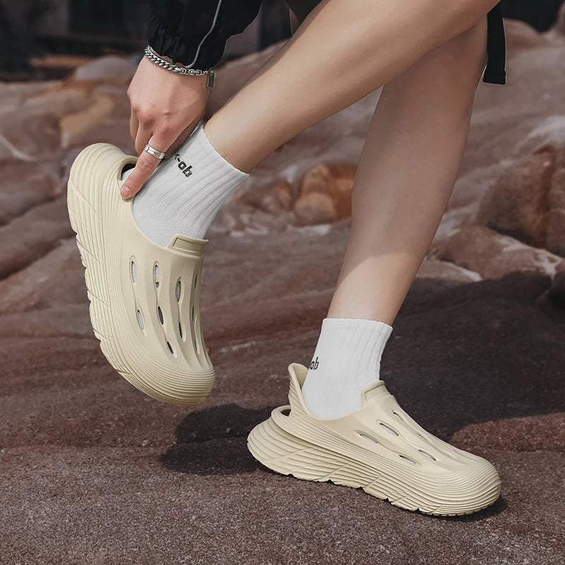 Men's women's sandals fashion platform casual sports slippers men's shoes EVA light breathable comfortable men's sandals slides