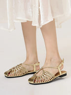 ZAROY Women Flat Sandals Summer Narrow Band Roman Shoes Casual Plus Size Brand Designer Banquet Beach Gladiator Sandalias Zapato