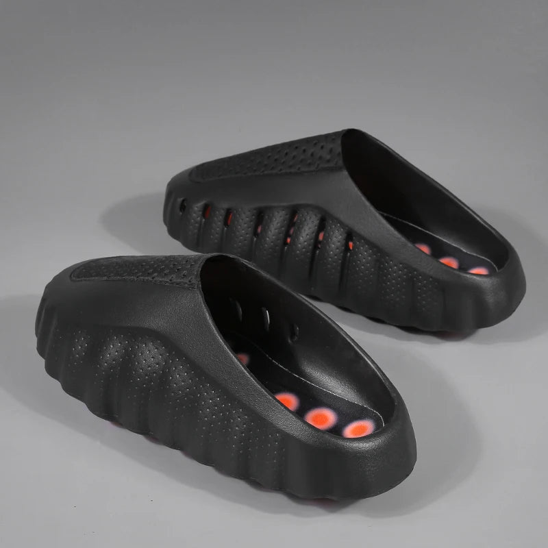 New Men Summer Sandals  Baotou for Men and Women Anti Slip Beach Shoes Outdoor Water Wading Shoes Slippers Men