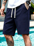 Men Drawstring Shorts Casual Jogger Sweathshorts Summer Running Shorts Casual Classic Workout Beach Travel Pants