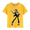Michael Jackson Kids Rock N Roll T-Shirt Cotton Summer Tee