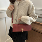Solid-color Minimalist Versatile And Premium-feel Crossbody Bag For Women