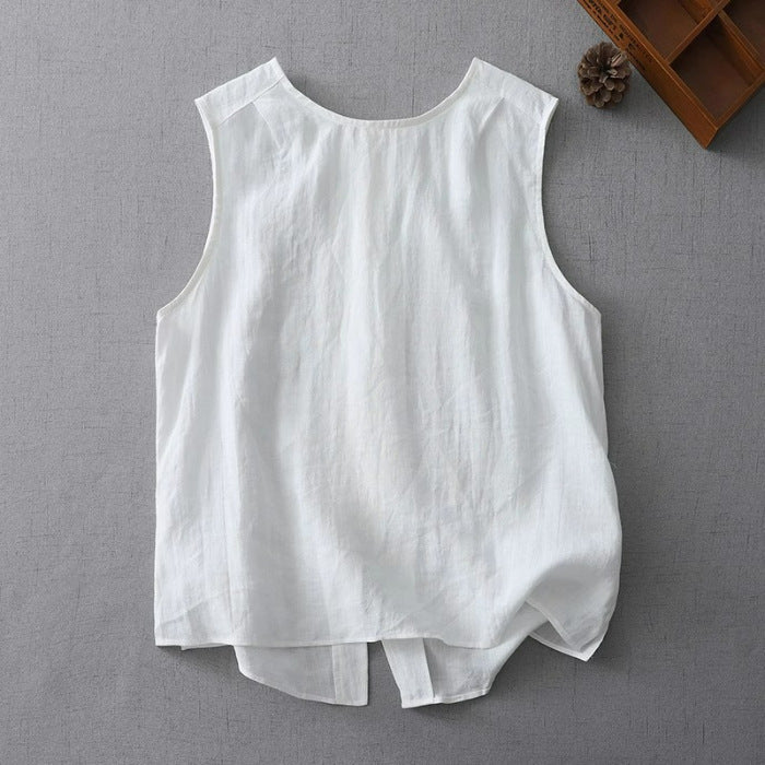 Front And Back Wearable Vest Women's Loose Casual Sleeveless Top