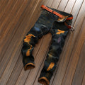 Men's Retro Fashion And Personalized Jeans
