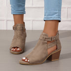 Women's Buckle High Heel Sandals