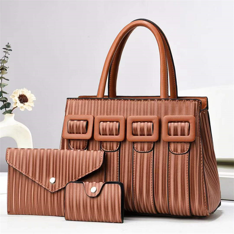 Three-Piece Sets Large Capacity Tote Woman Handbag
