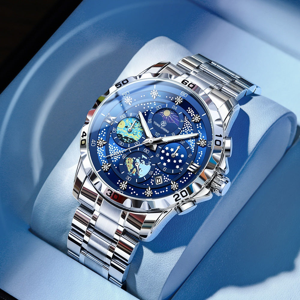 Fully Automatic Waterproof Stylish Student Watch With A Luminous Dial And Calendar