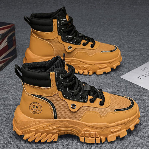 Breathable High-top Vintage British-style Work Boots