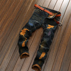 Men's Retro Fashion And Personalized Jeans