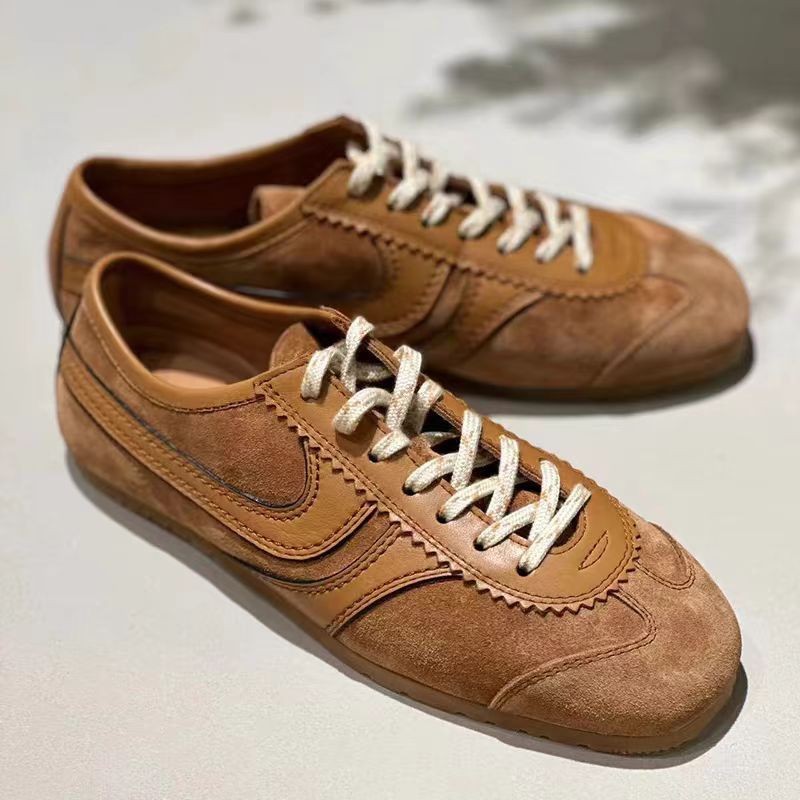 Genuine Leather Retro Women's 2025 New Autumn Casual Versatile Sneakers